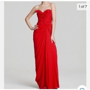 Badgley Mischka red dress size 6